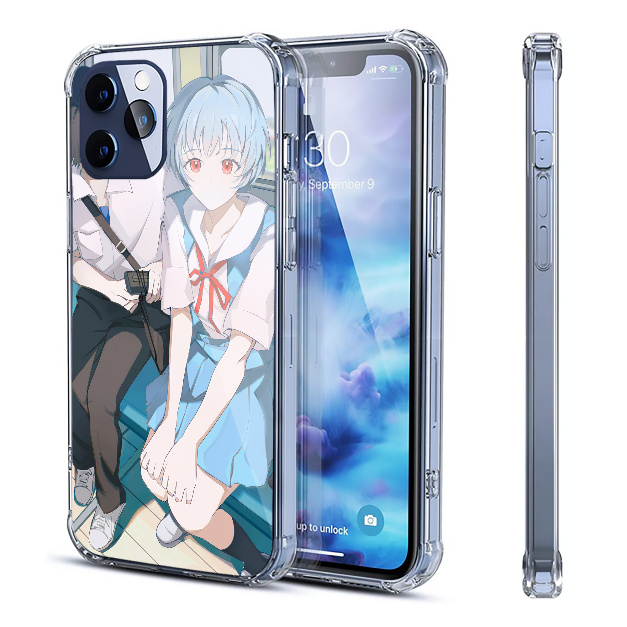 （画像用） EVA 新世紀エヴァンゲリオン 【iPhone 12シリーズ対応】透明スマホケース（クリアソフトケース）